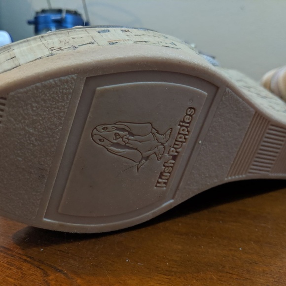 Hush Puppies cork wedges, pink and coral. Like new - Picture 2 of 4